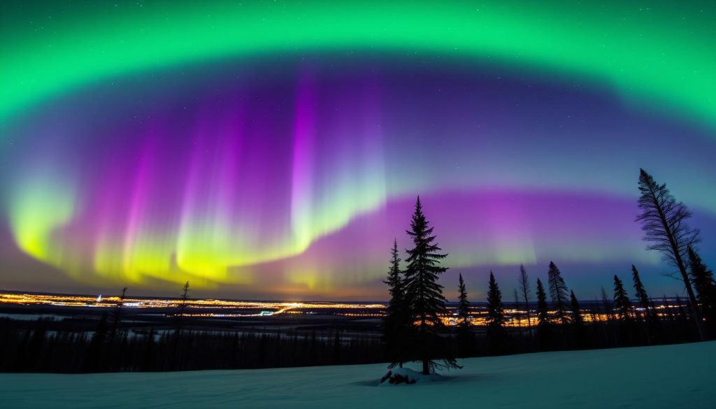 Fairbanks Aurora Borealis February Fairbanks Aurora Borealis February