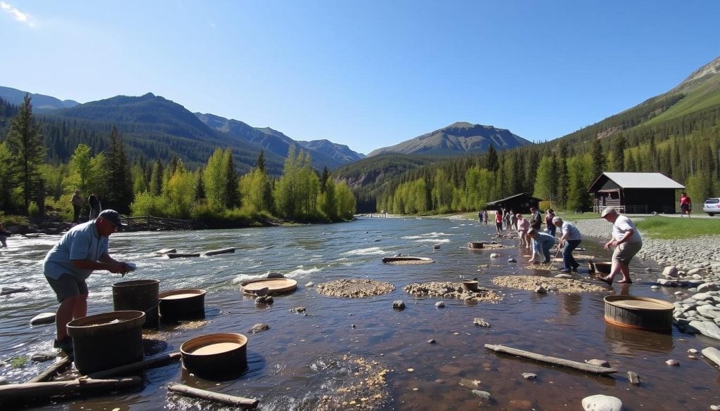 Fairbanks gold panning tours