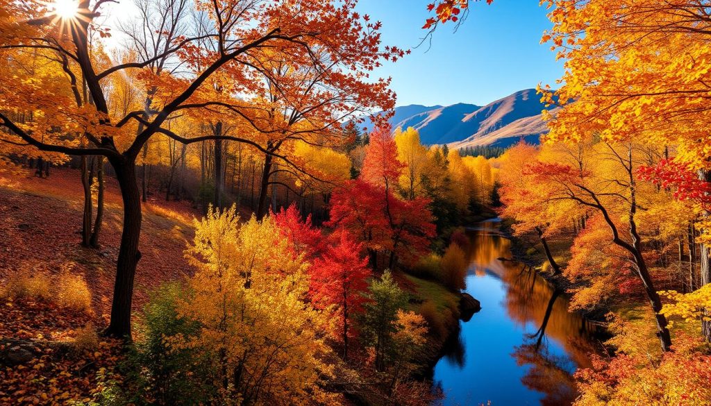 Fall foliage scenic view Fall foliage scenic view