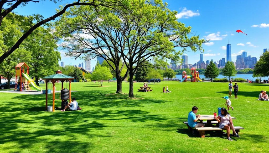 Family-friendly parks Jersey City