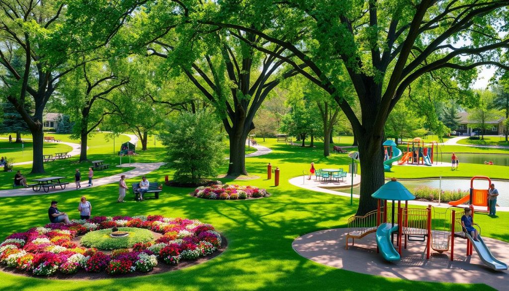 Family-friendly parks in Evansville