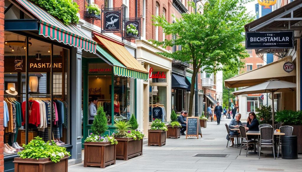 Fashion boutiques in the Highlands