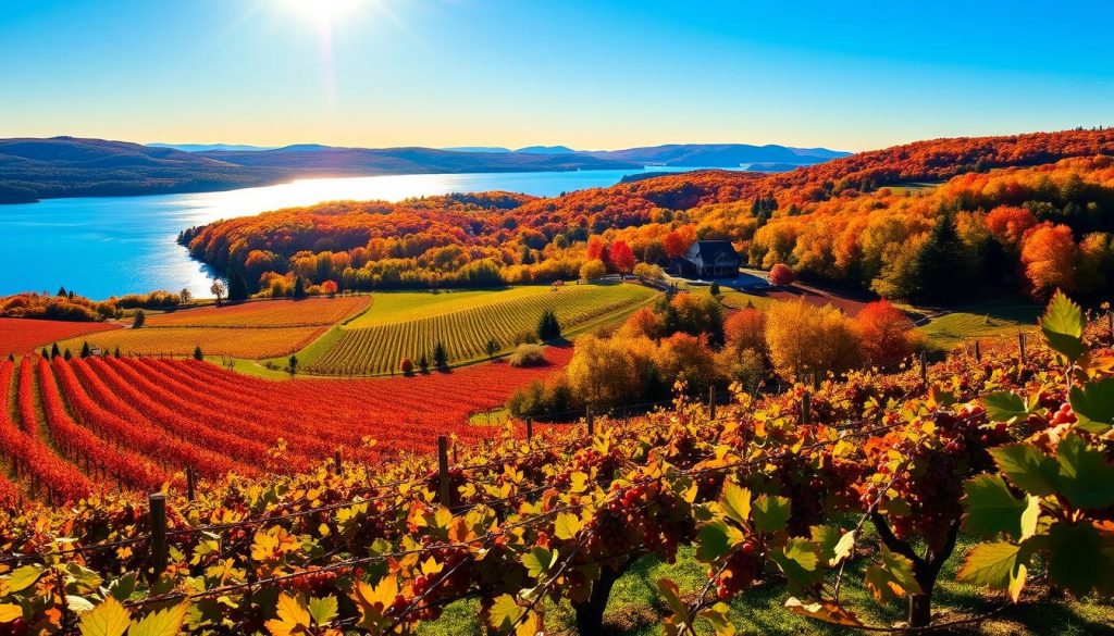 Finger Lakes wineries in autumn Finger Lakes wineries in autumn