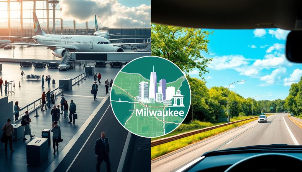 Fly vs Drive Milwaukee transportation comparison