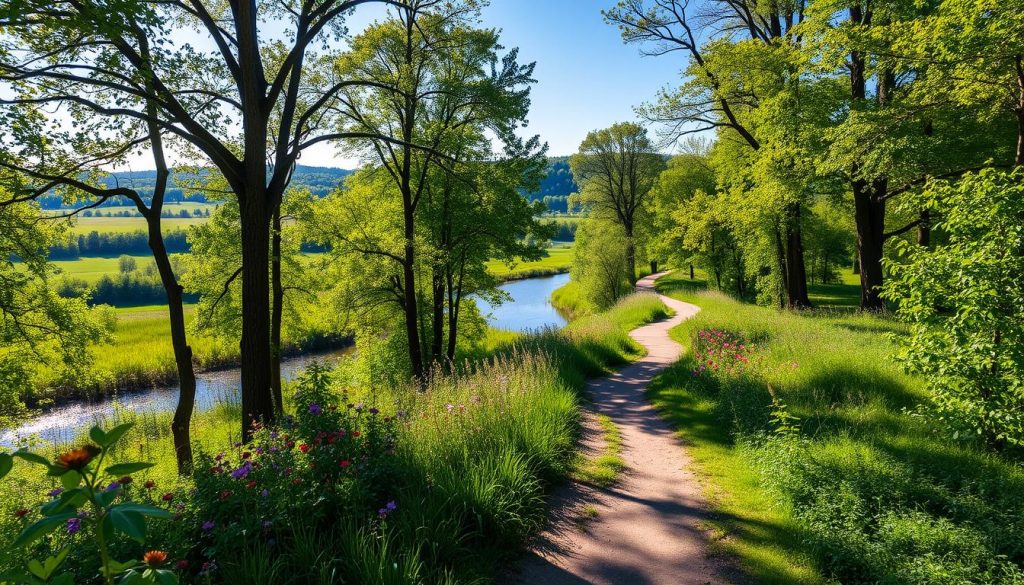 Fort Wayne nature trails and scenic views