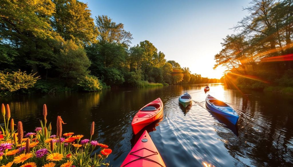 Fort Wayne outdoor adventures kayaks on the water Fort Wayne outdoor adventures kayaks on the water