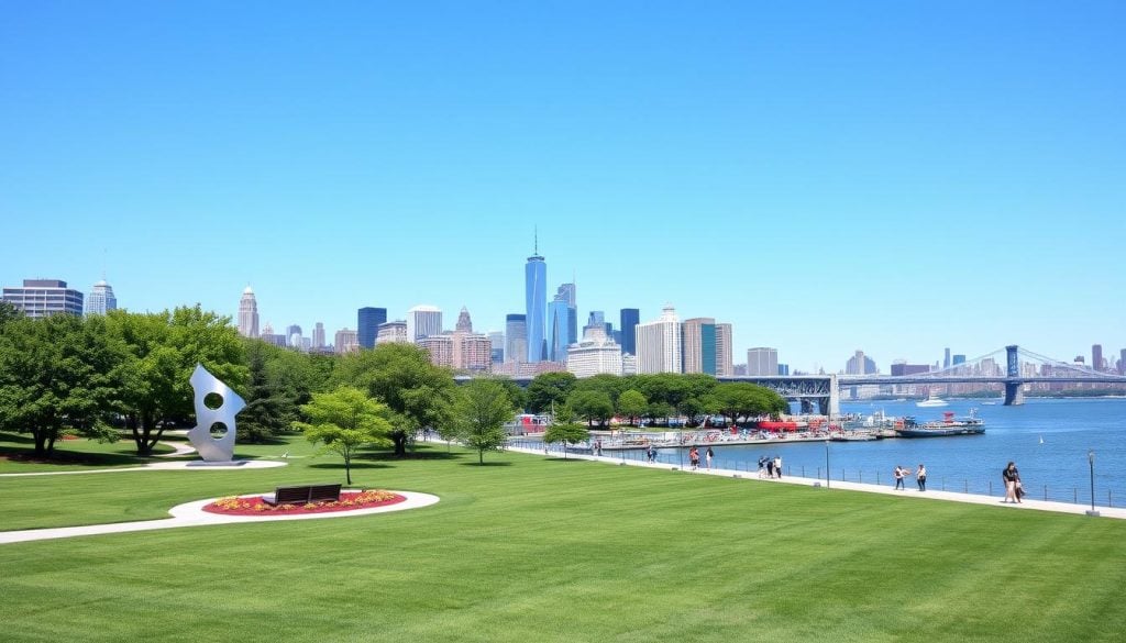 Frank Sinatra Park scenic views Hoboken