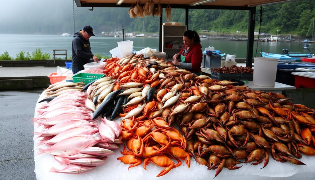 Fresh seafood in Ketchikan