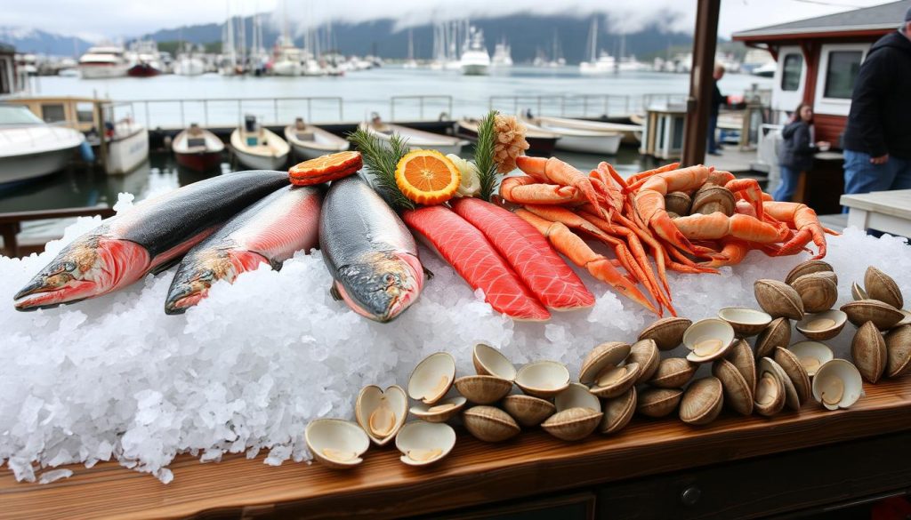 Fresh seafood in Ketchikan Fresh seafood in Ketchikan