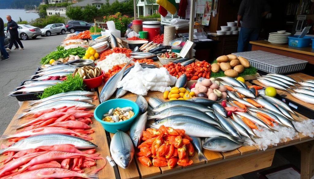 Fresh seafood in Ketchikan