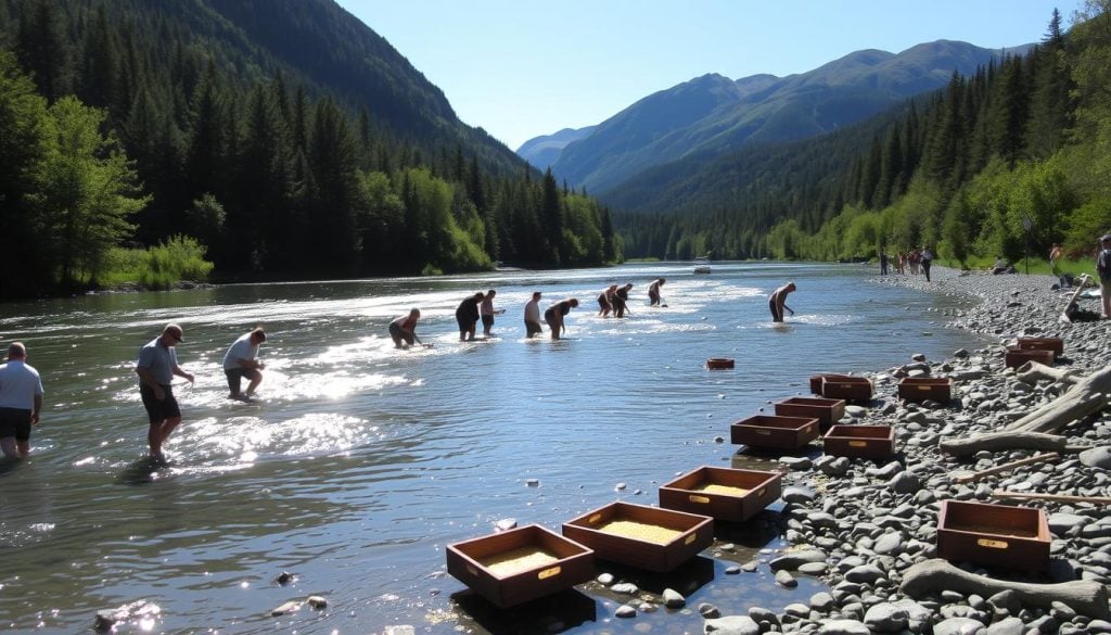 Gold panning excursions Juneau