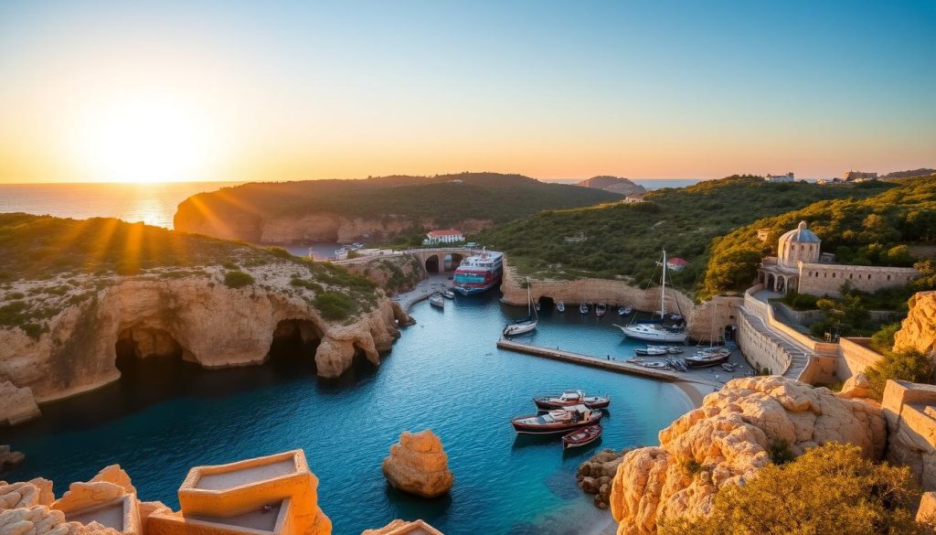 Gozo points of interest at Xlendi Bay