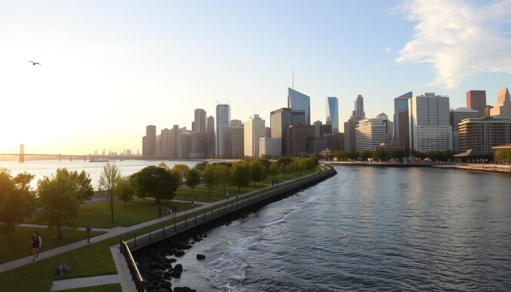 Hudson River waterfront Hudson River waterfront
