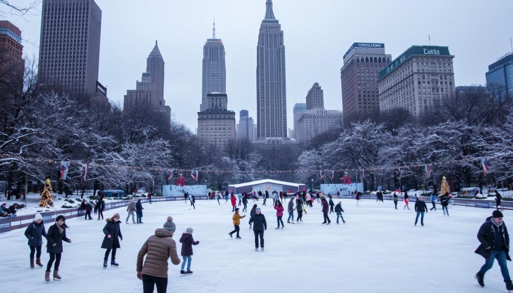 Ice skating in Central Park Ice skating in Central Park