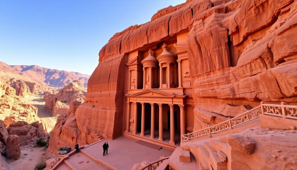 Iconic Treasury Al-Khazneh Petra historical sites