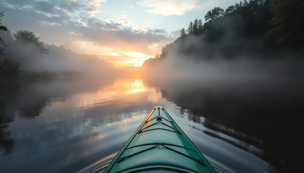 Ideal times for kayaking Ideal times for kayaking