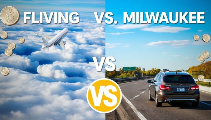 Is it cheaper to fly or drive to Milwaukee