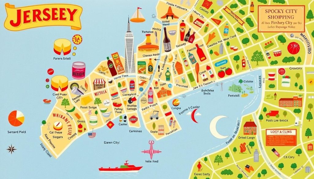 Jersey City shopping map