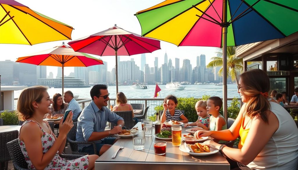 Jersey City waterfront dining family-friendly atmosphere Jersey City waterfront dining family-friendly atmosphere