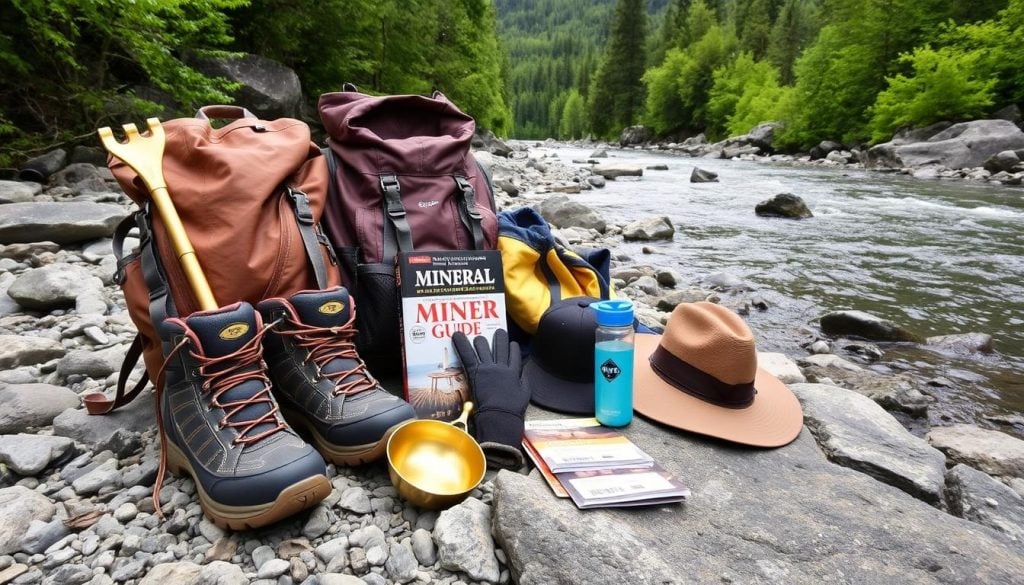 Juneau Alaska gold panning excursion gear