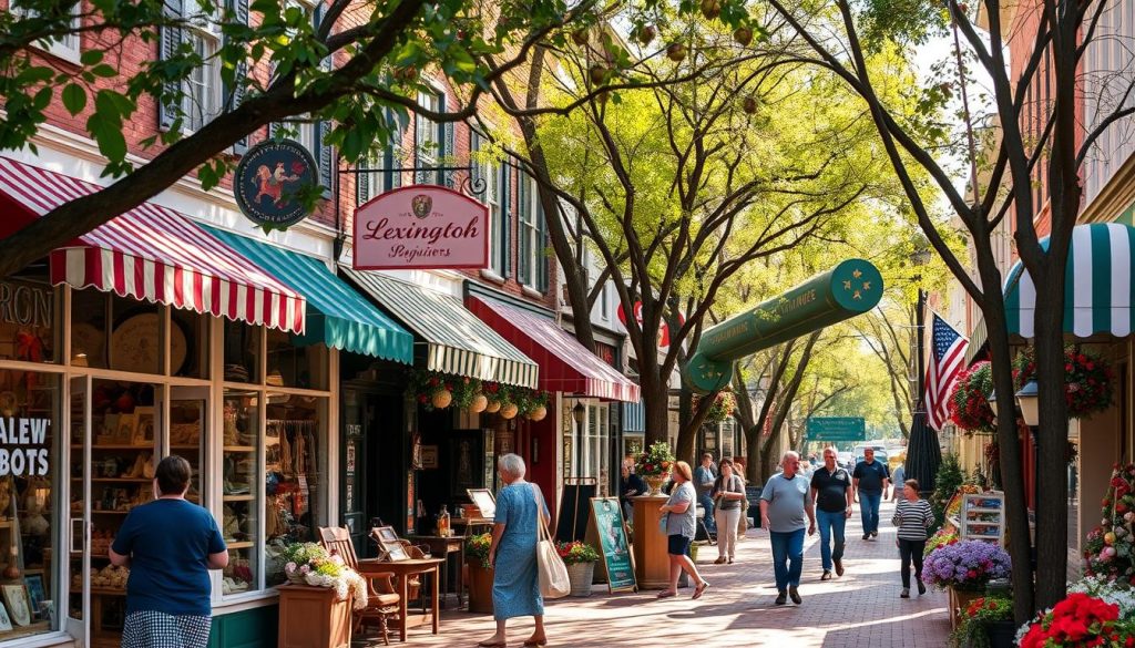 Lexington shopping scene