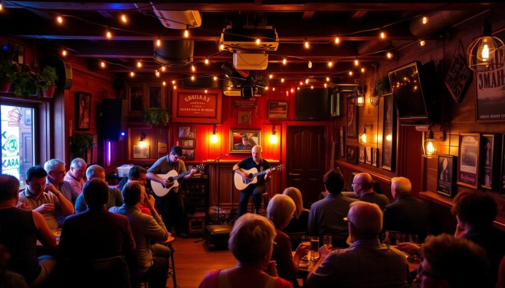 Local bars and restaurants featuring live music