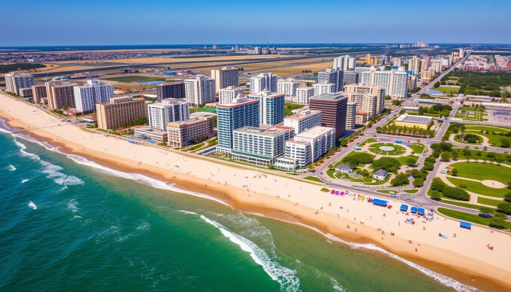 Location and accessibility of Atlantic City beachfront hotels