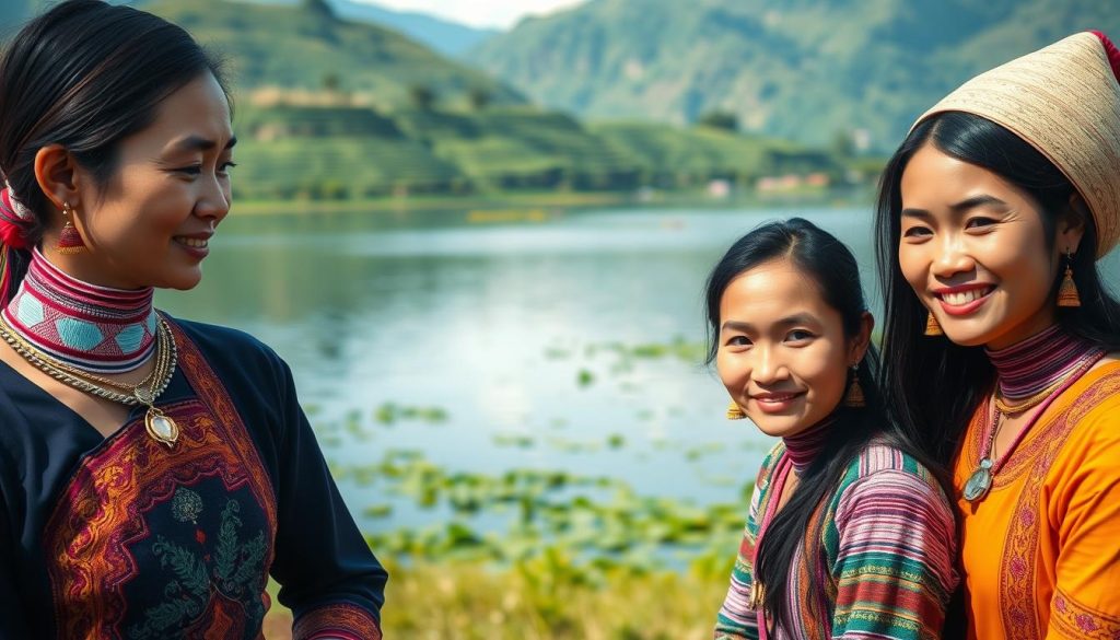 Long-necked women of Inle Lake Long-necked women of Inle Lake