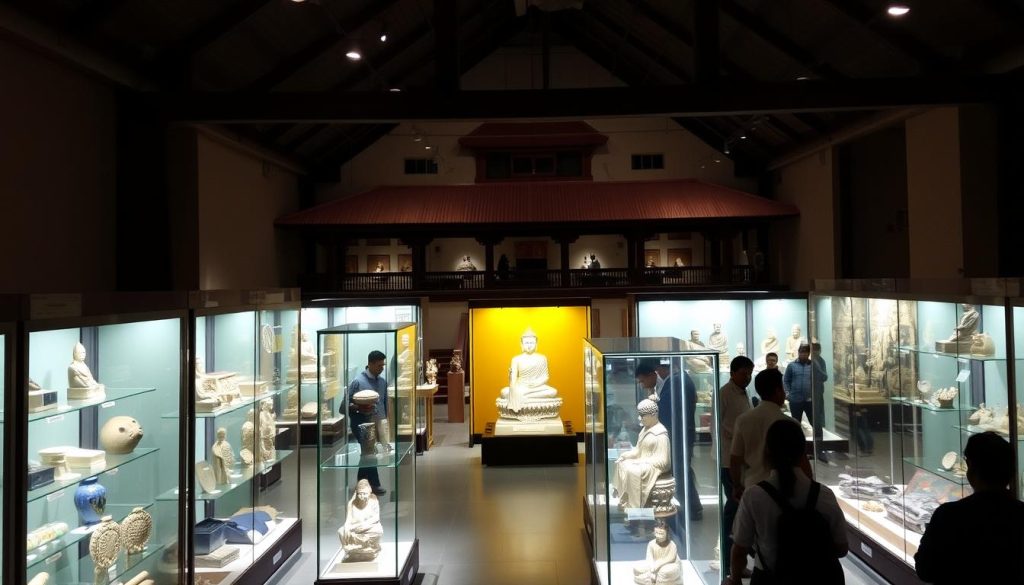 Lumbini Museum showcasing artifacts in Lumbini