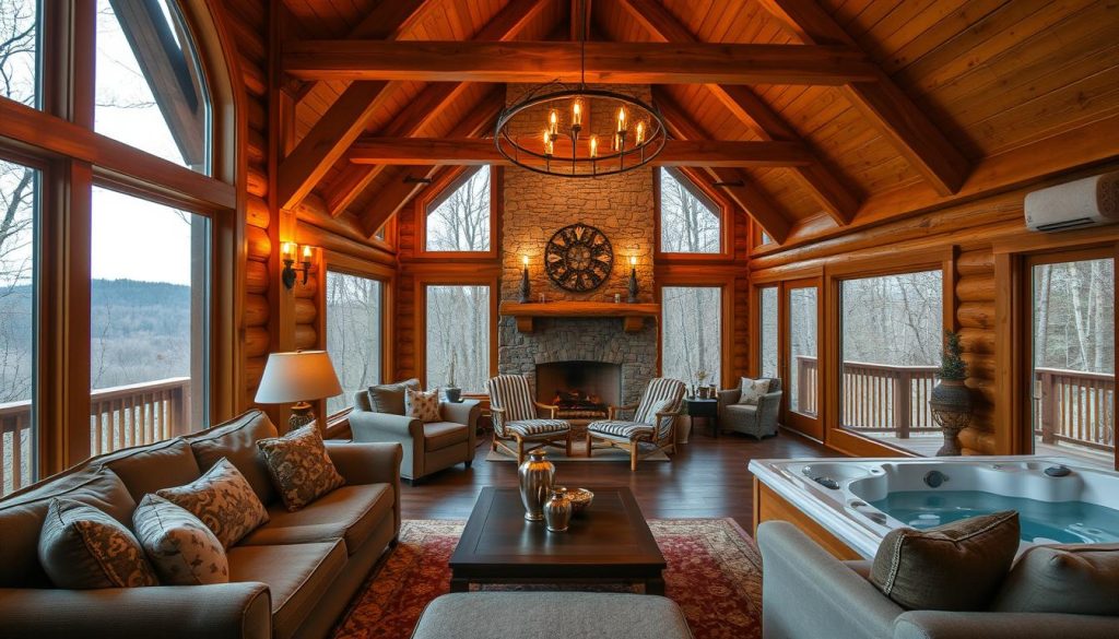 Luxurious amenities in Missouri romantic cabins Luxurious amenities in Missouri romantic cabins