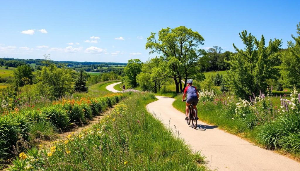 MKT Trail biking Columbia Missouri MKT Trail biking Columbia Missouri