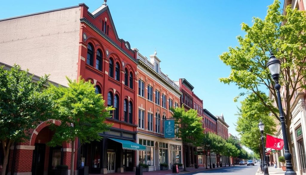 Main Street historic architecture in Lexington