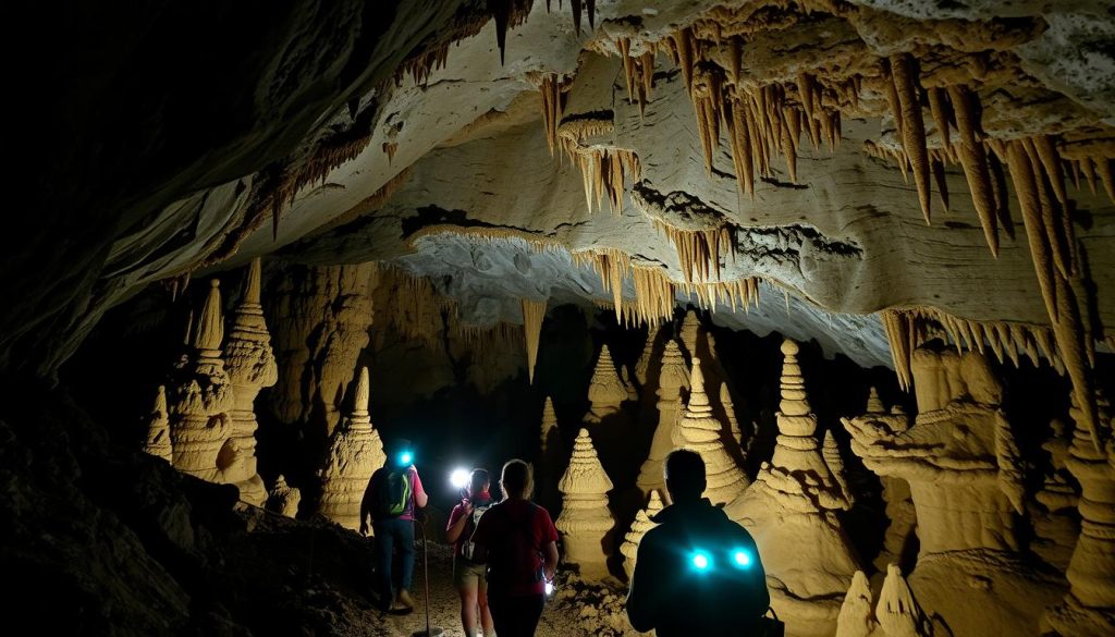 Mammoth Cave tours explore various cave exploration options. Mammoth Cave tours explore various cave exploration options.