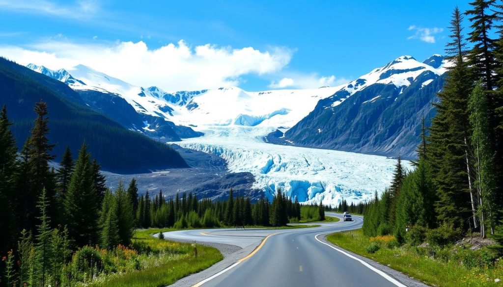 Matanuska Glacier drive near Anchorage