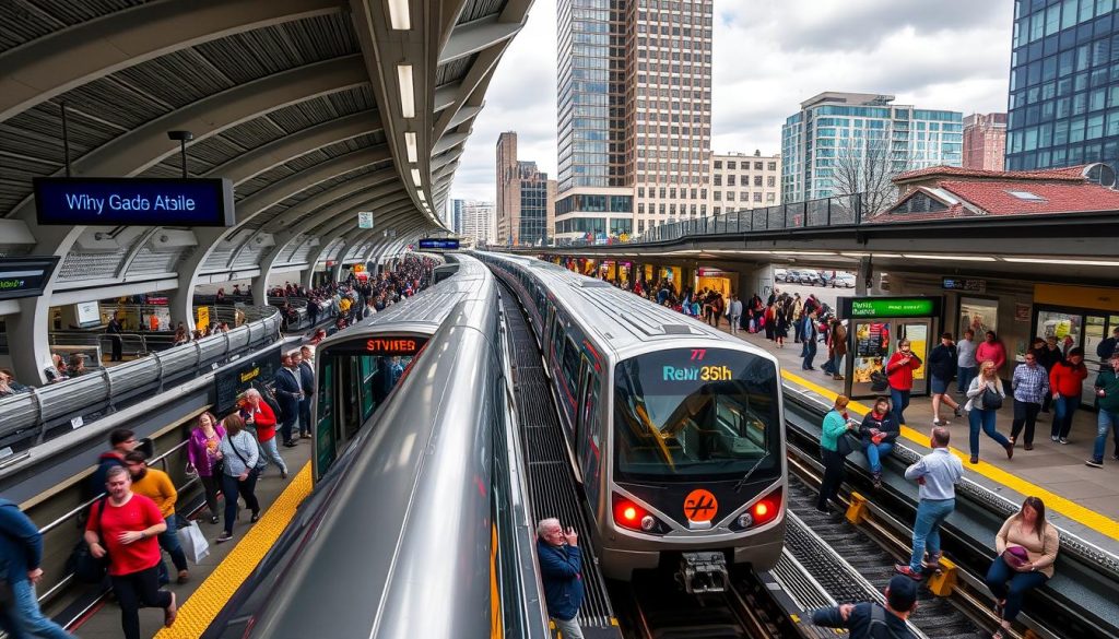 Metro system in Silver Spring