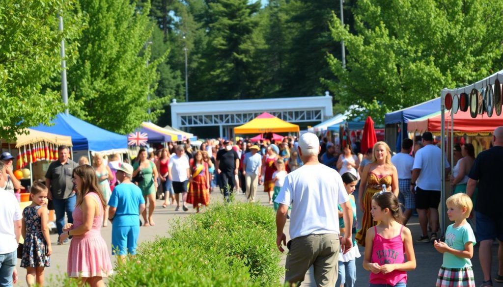 Midnight Sun Festival in Fairbanks, showcasing local culture and activities.