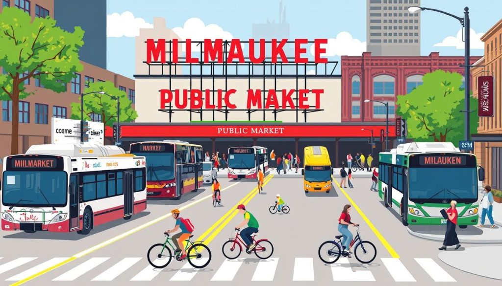 Milwaukee Public Market transportation options