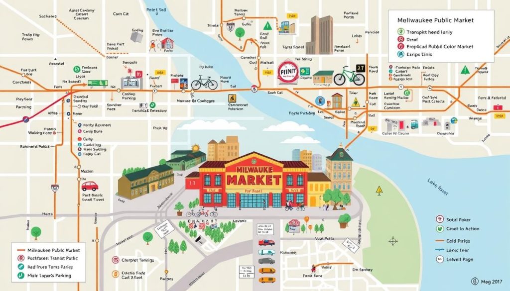 Milwaukee Public Market transportation options