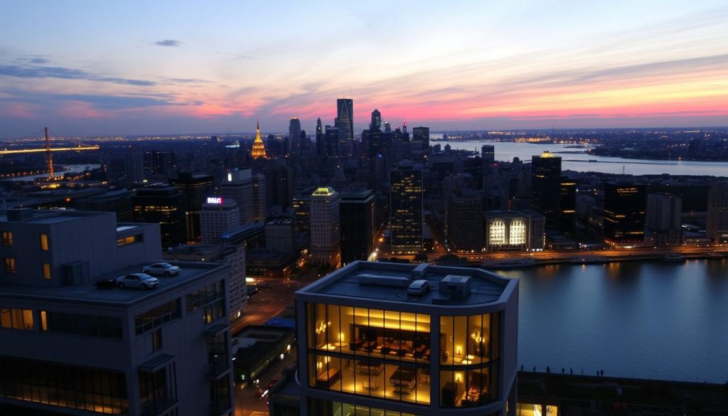 NYC skyline views from Jersey City hotels