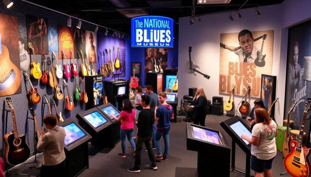 National Blues Museum interactive music exhibits National Blues Museum interactive music exhibits