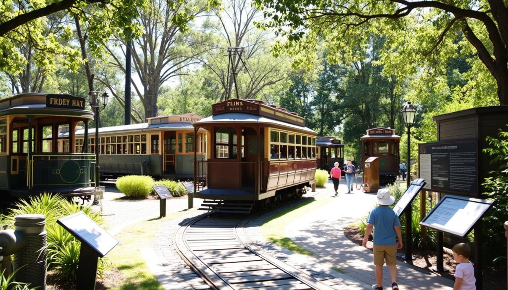 National Capital Trolley Museum historical attractions Silver Spring