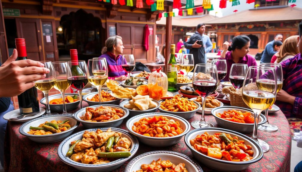 Newari cuisine and local wines in Bhaktapur Newari cuisine and local wines in Bhaktapur