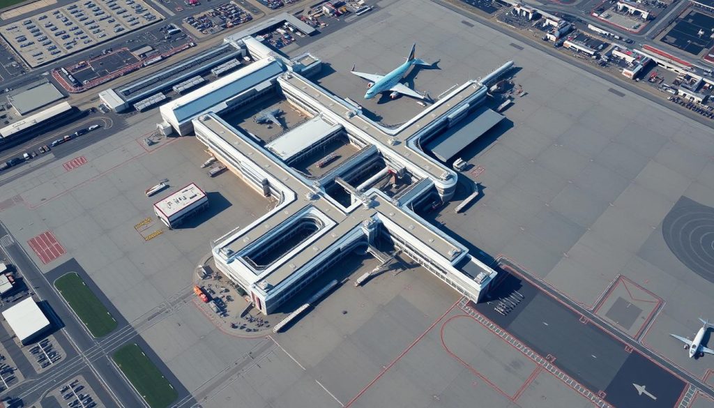 Newark Airport terminal layout