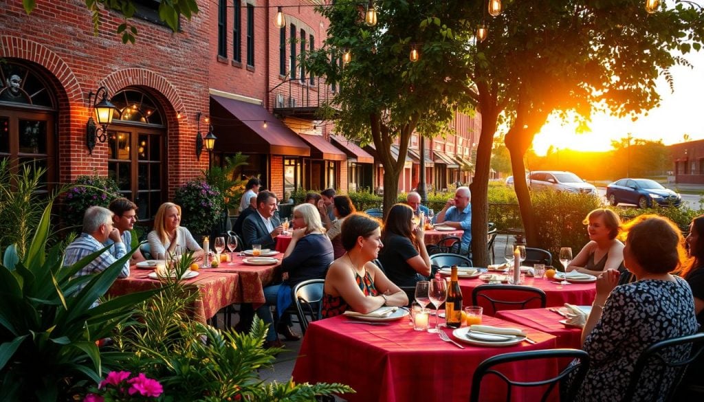 Outdoor dining Bloomington Indiana