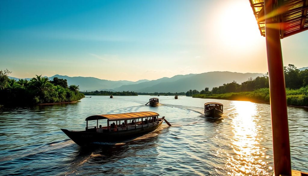 Pakse tourism boat tours on the Mekong River Pakse tourism boat tours on the Mekong River
