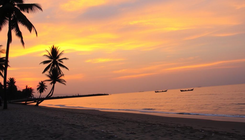 Patenga Beach sunset in Chittagong Patenga Beach sunset in Chittagong