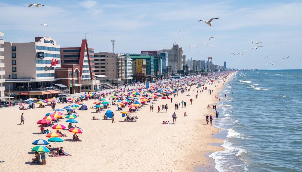 Peak season in Atlantic City