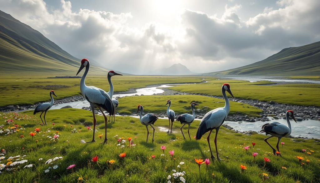 Phobjikha Valley wildlife in Bhutan