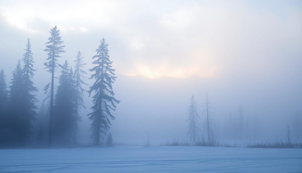 Photography during ice fog season Photography during ice fog season