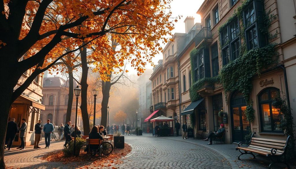 Prague in autumn neighborhoods Prague in autumn neighborhoods